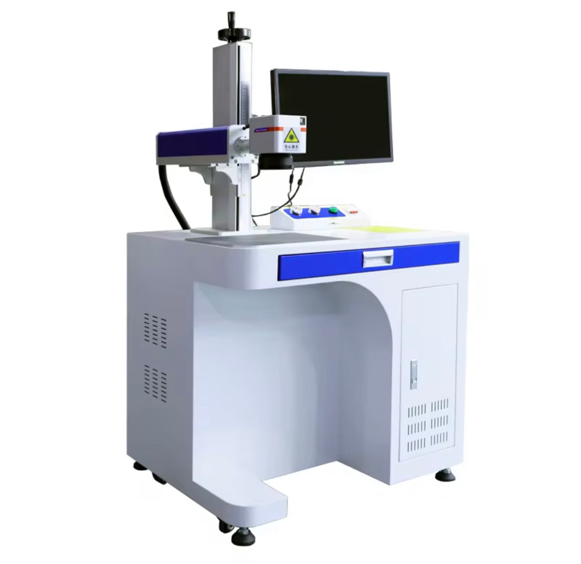 Printus PL-600T– 20W Fiber Laser Marking Machine with Table (Automatic Up-Down Desktop Model)