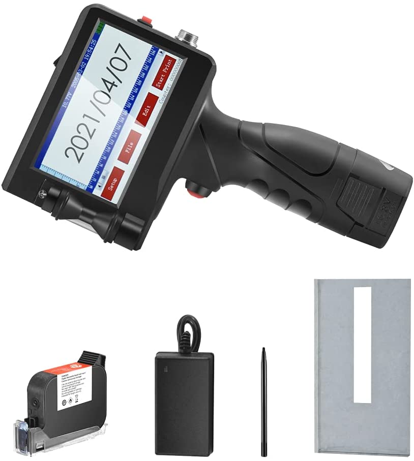 Printus P-3 Handheld Inkjet Printer 12.7MM Basic Quality with Solvent Cartridge