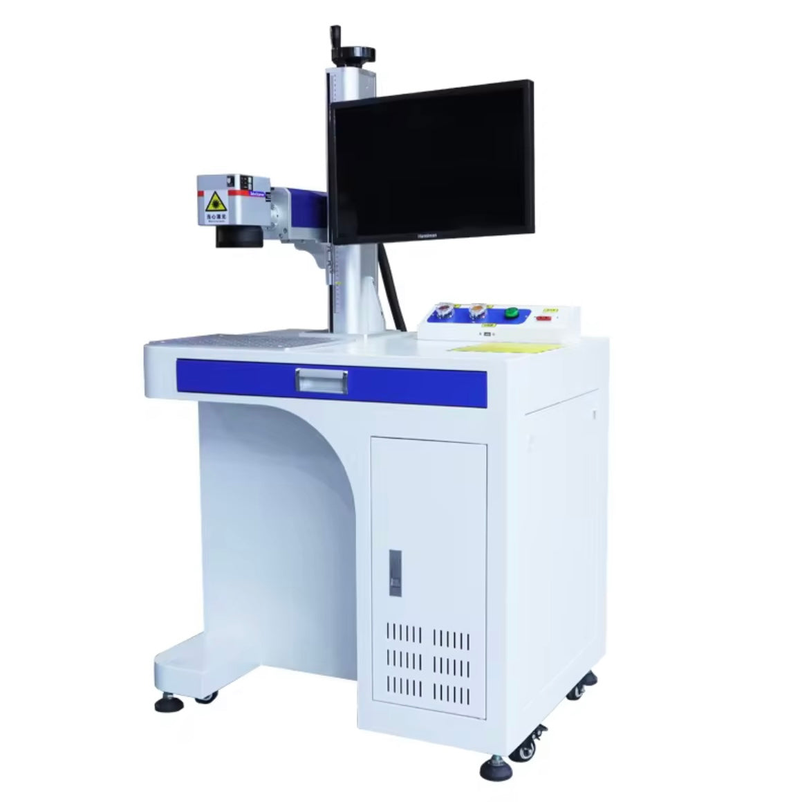Printus PL-600T– 20W Fiber Laser Marking Machine with Table (Automatic Up-Down Desktop Model)