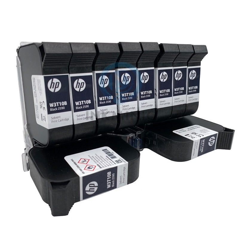 HP W3T10B 2590 Black Solvent Cartridge 12.7mm