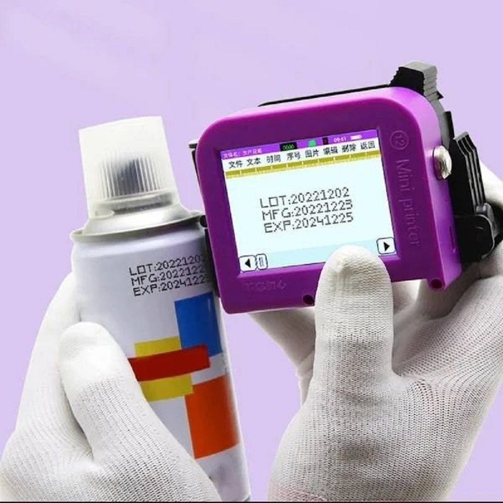 Printus P-4 Mini Inkjet Printer Taiwan Quality 12.7MM with Solvent Cartridge