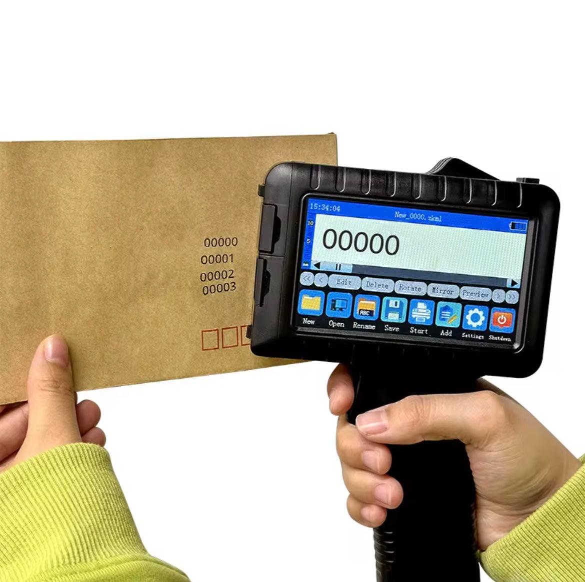 Printus P-8 Handheld Inkjet Printer 12.7MM(Korean Technology) with Solvent Cartridge